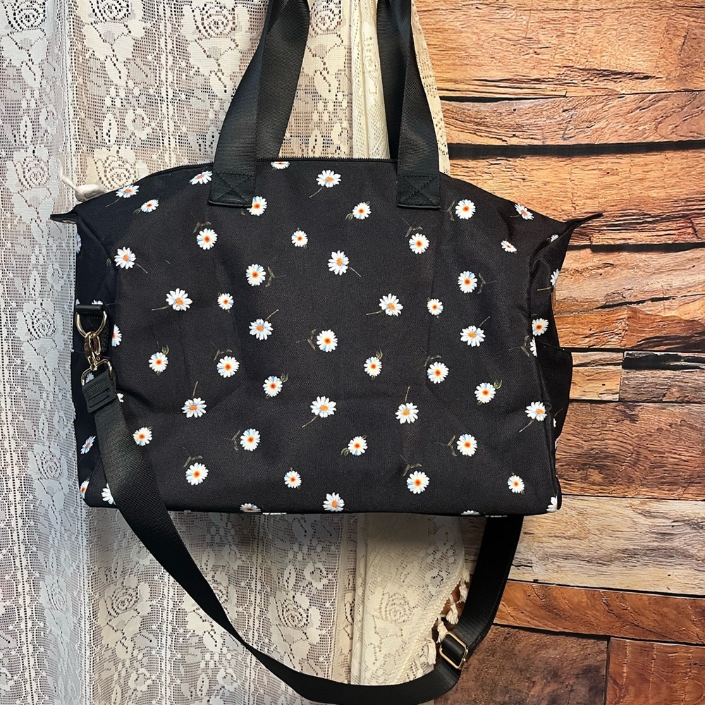 Alice and Olivia Daisy Duffel Weekender Tote Bag - Picture 9 of 13